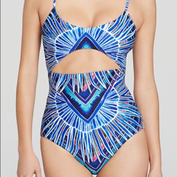 Mara Hoffman Rising Palm Cutout One-piece Swimsuit XS - Picture 5 of 8